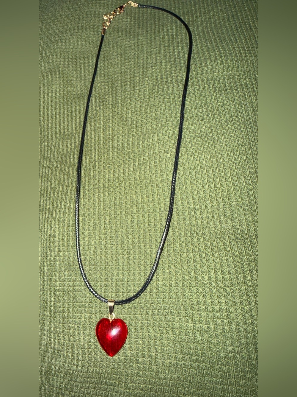 Red Heart Pendant Necklace - Unbranded Women's Jewelry